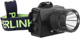 Powerlink NIGHTER Rechargeable LED Head-lamp Head-Mount Head Light For Cycling, Trekking 6 hrs Torch Emergency Light