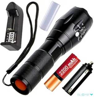 BloomiFy Professional Waterproof 5 Mode Zoomable Torch 8 hrs Torch Emergency Light