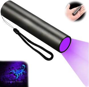 ARKZO UV Ultraviolet Torch LED Light For Pet Urine Detection Black UV Flashlight 10 hrs Torch Emergency Light