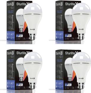 Sturlite Xenus (3 in 1) 12W Rechargeable LED Inverter (Pack of 4) 12 hrs Bulb Emergency Light