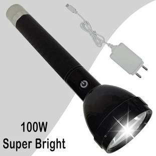 Aubade 1000 Meter 4 Mode Long Beam Chargeable Waterproof LED Table Lamp 50W Flashlight TORCH 8 hrs Torch Emergency Light