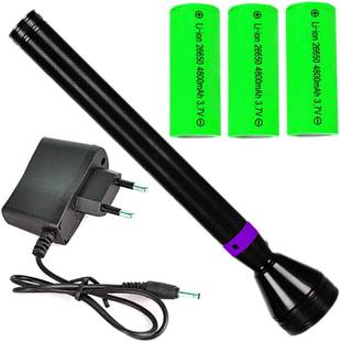 GALLAXY 3 Mode 1500M Rechargeable LED Flashlight Torch 25W Flashlight Torch Long Bim Waterproof 5 hrs Torch Emergency Light