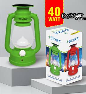 SLYKA 40 Watt Rechargeable 2 in 1 (Night Lamp + LED Lantern) Portable Light 4 hrs Lantern Emergency Light
