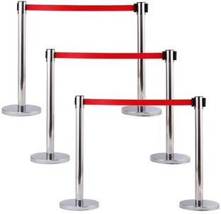 Kunplast Q Please (Q Manager), 202 Grade Extendable 2.25 mtr Hook, Set of 6 Emergency Sign