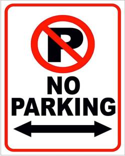 Tatmods Tatmods No Parking Warning Board – 6 x 8 Inch Sign for Gate, Road, Wall Emergency Sign