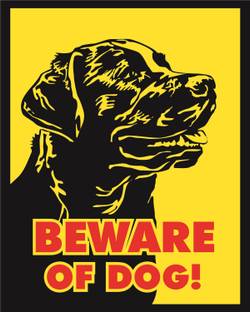 RKDECOR Beware of The Dog Safety Warning Sign Board For Home office (Size 10x8 Inch) D13 Emergency Sign