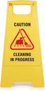 SOLACE HYGIENE Cleaning in Progress Sing Board-for Office-Factory-Mall-Hospital Emergency Sign