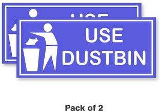 PRIBOX Use Dustbin Emergency Sign
