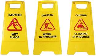 AMIGOS STORE WET FLOOR, CLEANING IN PROGRESS, WORK IN PROGRESS Emergency Sign