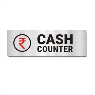Mindcraftz Cash Counter Acrylic Signboard Emergency Sign