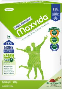 Maxvida Balanced Nutrition Supplement for Adults BIB - 400g (Kesar Elaichi) Nutrition Drink