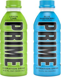 Prime Combo Pack of Lemon Lime & Blue Raspberry Hydration Drink