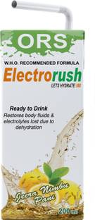 Electrorush ORS Jeera Nimbu Pani I Ready to Drink I Pack of 15 Energy Drink