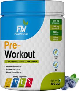Floral Nutrition Pre Workout Amino Acid Energy Drink for Power, Stamina and Athletics Performance Sports Drink