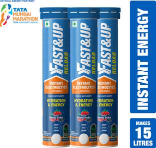 FAST&UP Reload Electrolytes with Instant Energy Formula-Energy Drink Effervescent Tabs Hydration Drink