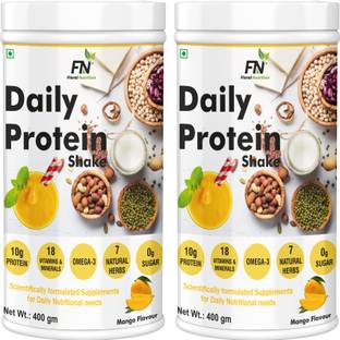Floral Nutrition Daily Protein Shake with Herbal Blend, -3, 18 Vitamins for Energy, Immunity Nutrition Drink