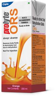 Cipla Prolyte ORS Ready to Drink Oral Rehydration Contains Electrolytes | WHO Formula Energy Drink