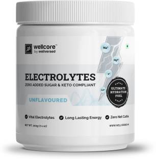 Wellcore Electrolytes | 5 Vital Electrolytes | Sugar Free | Sustained Energy | Keto Energy Drink