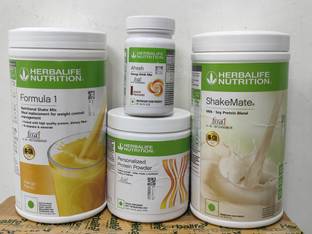 Herbalife Nutrition WEIGHT LOSS FORMULA 1 MANGO SHAKE SHAKEMATE PROTEIN POWDER 200GM AFRESH ELAICHI Nutrition Bars