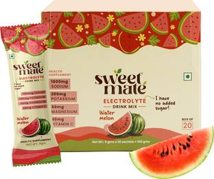Sweetmate Sugar-Free Watermelon Electrolyte Mix | Stevia | 10x Hydration Boost Hydration Drink