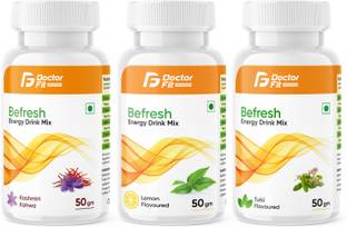 DOCTORFIT Befresh Lemon+Tulsi+K-K EnergyDrink for Weight Loss&Refreshing Green Tea Extract Energy Drink