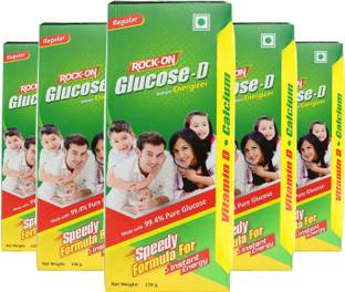 ROCK ON Glucose D Powder Instant Energy & Hydration With Vitamin D Energy Drink Energy Drink