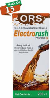 Electrorush ORS COLA Ready to Drink Oral Rehydration Contains Electrolytes Energy Drink
