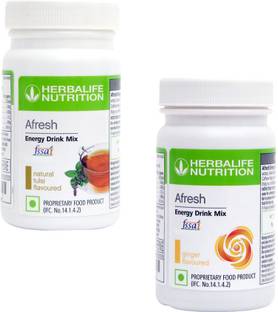 HERBALIFE Afresh Energy Drink Mix - Tulsi Flavor & Ginger For Weight Loss Energy Drink