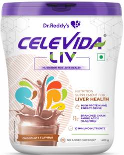 CELEVIDA Dr.Reddy’s Liv | Nutrition Drink for liver health | Chocolate Flavour- 400g Nutrition Drink