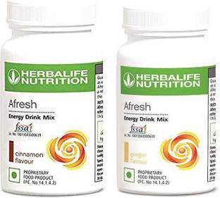 HERBALIFE Afresh Energy Drink Mix - Cinnamon Flavor & Ginger Flavor For Weight Loss Energy Drink