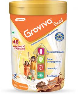 groviva Gold Protein Powder for Kids|Supports Growth & Eye Health Nutrition Drink