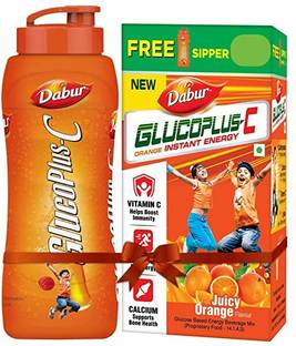 Dabur New GlucoPlus C Orange Instant Energy Boost Energy Drink