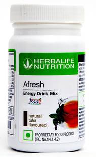 HERBALIFE Afresh Energy Drink Mix Elaichi 50 gm For Weight Loss Tulsi Energy Drink