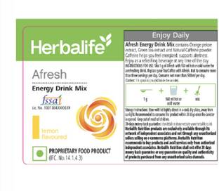 HERBALIFE All New Herbal Lemon Afresh Drink Nutrition Drink