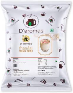 D'aromas Instant Thandai Drink Premix Powder 2.5kg With Rich Taste For Refreshing Summer Energy Drink