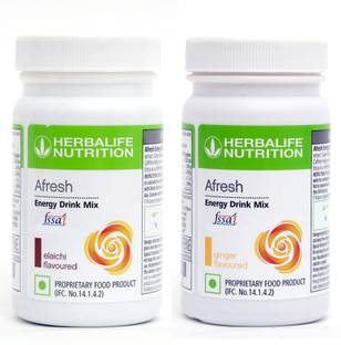HERBALIFE Afresh Energy Drink - Elaichi Flavor & Ginger Flavor For Weight Loss Energy Drink