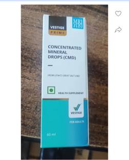 Vestige CONCENTRATED MINERAL DROPS ( CMD ) ALL SOLUTION DRINK Energy Drink