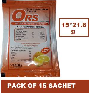 CADILA WHO FORMULATION ORS ORAL REHYDRATION SALTS (15*21.8G) Hydration Drink