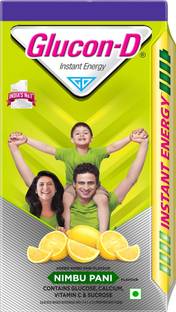 GLUCON-D Nimbu Pani Glucose Powder, Refill Energy Drink
