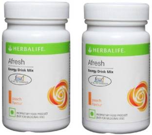 Herbal Nutrition Life Afresh Peach Flavored Energy Drink Mix Energy Drink