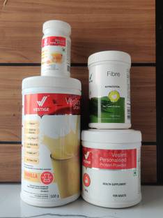 Vestige WEIGHT LOSS COMBO VANILLA SHAKE FIBER PP200 AFRESH GINGER Nutrition Drink