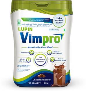 Vimpro Nutritional Protein Powder, Gluten Free, Pack of 1, 400g, Chocolate Energy Drink