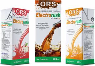 Electrorush ORS Combo Pack WHO Recommended Formula Hydration Drink