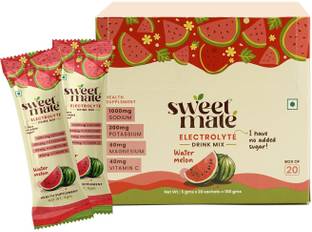 Sweetmate Sugar-Free Watermelon Electrolyte Mix | Stevia | 10x Hydration Boost Hydration Drink
