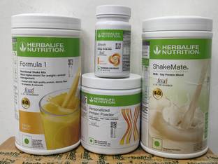 Herbalife Nutrition WEIGHT LOSS FORMULA 1 MANGO SHAKE SHAKEMATE PROTEIN POWDER 200GM AFRESH PEACH Nutrition Bars