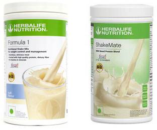 HERBALIFE Formula 1 Shake Kulfi + Shake Mate Powder - Vanilla 500 Gram Nutrition Drink