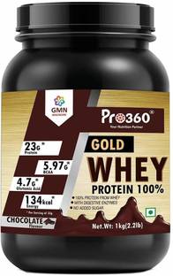 PRO360 Gold Whey Protein (100% Whey Protein)Nutrition Supplement Powder - No Added Sugar Sports Drink
