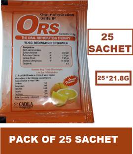 CADILA WHO FORMULATION ORS ORAL REHYDRATION SALTS (25*21.8G) Hydration Drink