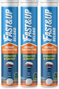 FAST&UP Reload Electrolytes For Hydration With Instant Energy Formula-Effervescent Tablets Hydration Drink