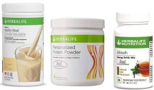 HERBALIFE Combo of Formula 1 Vanilla SHAKE WITH PERSONALIZED PROTIEN And AFRESH Tulsi Energy Drink